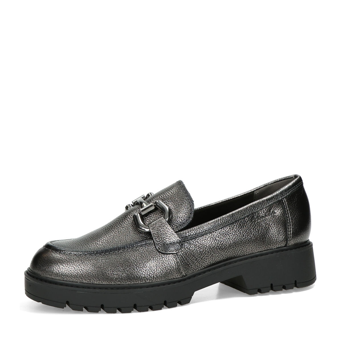 Tamaris dámské kožené polobotky - metalické - 36