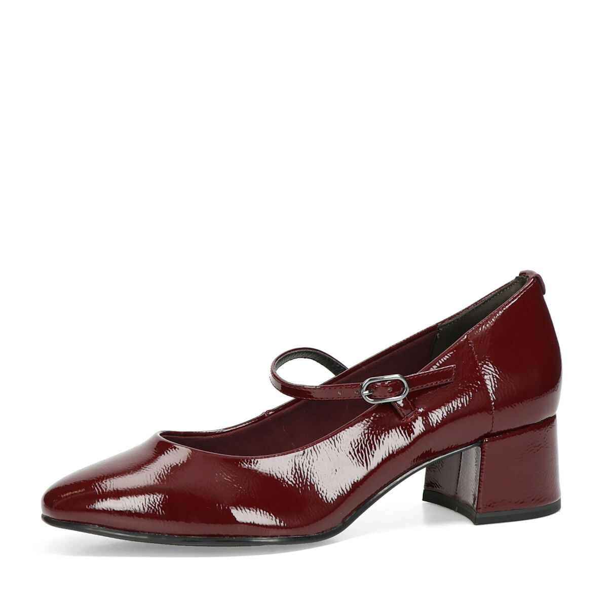 Tamaris dámské lakované lodičky - bordó - 35
