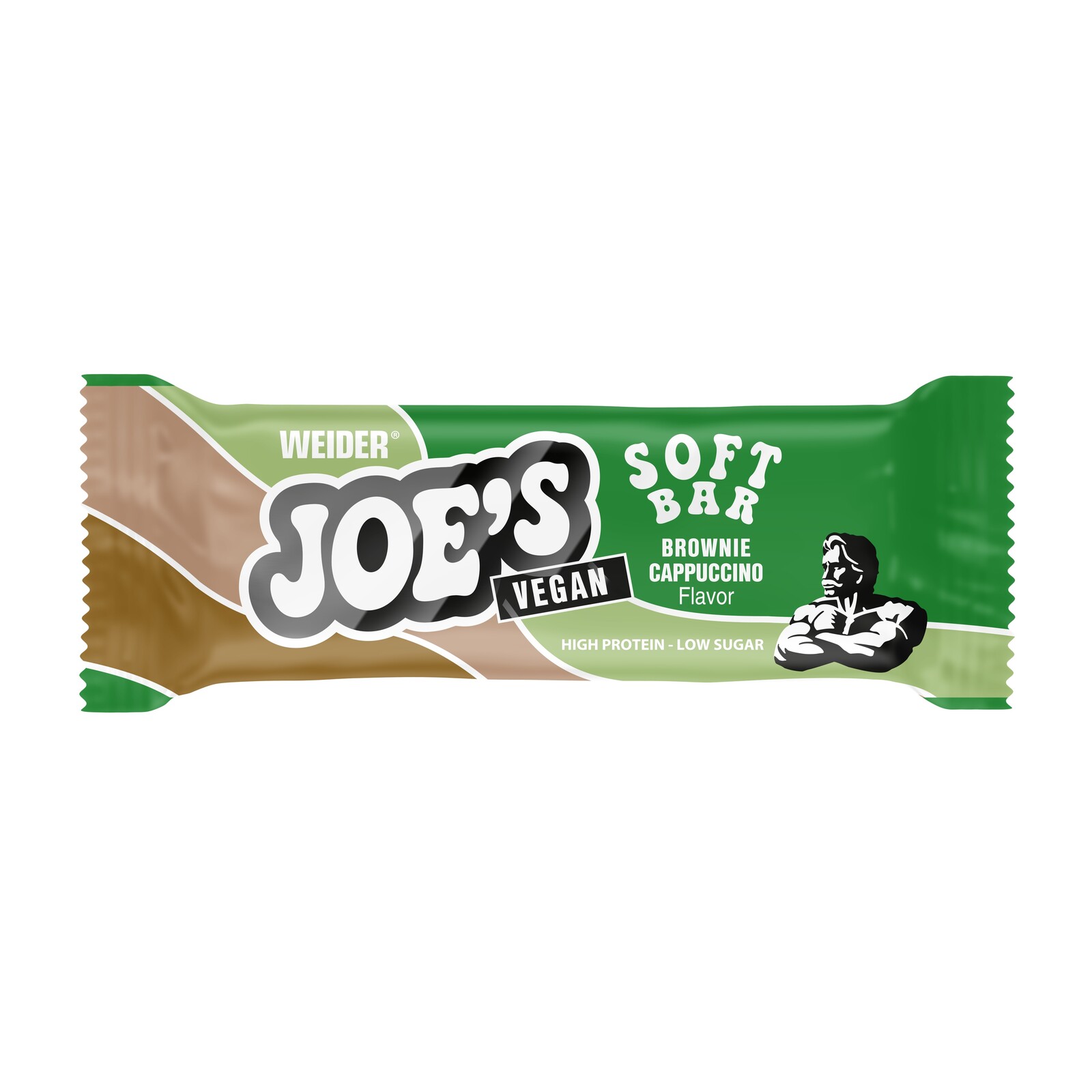 Weider Joe's Soft Bar 50 g, tyčinka se zvýšeným obsahem bílkovin vhodná i pro vegany, exspirace: 02/2024 Varianta: Brownie Cappuccino