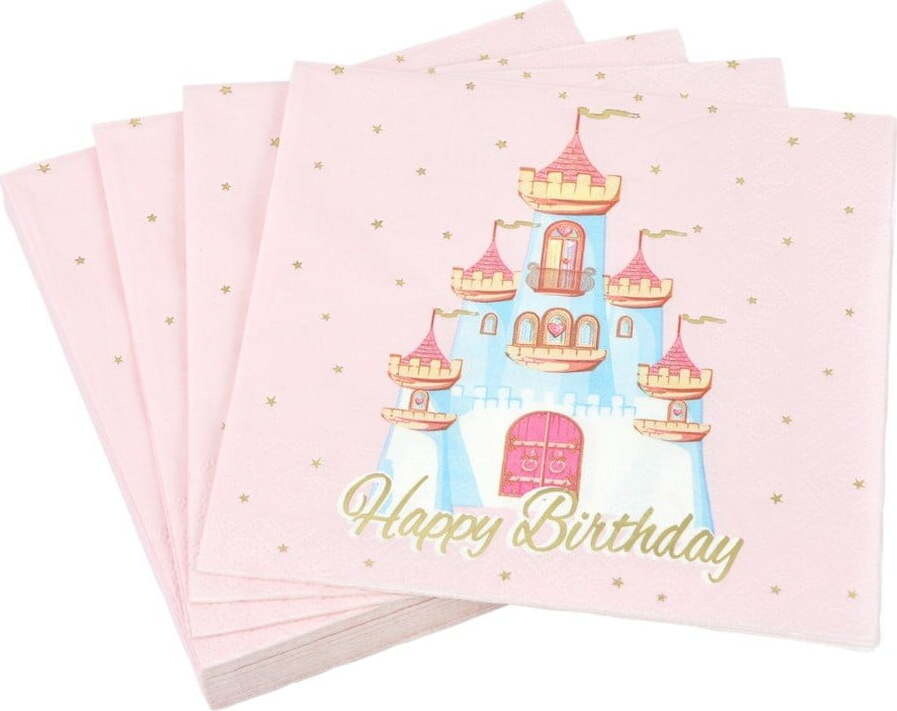 Ubrousky v sadě 20 ks 33x33 cm Princess Horse – Homéa