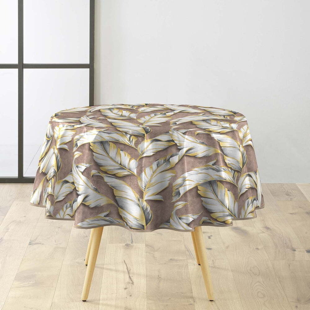 Omyvatelný ubrus ø 160 cm Ebany – douceur d'intérieur