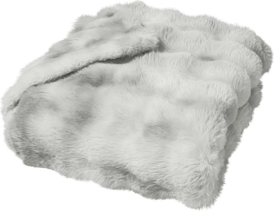 Šedá deka z mikroplyše 180x220 cm Mounty – douceur d'intérieur