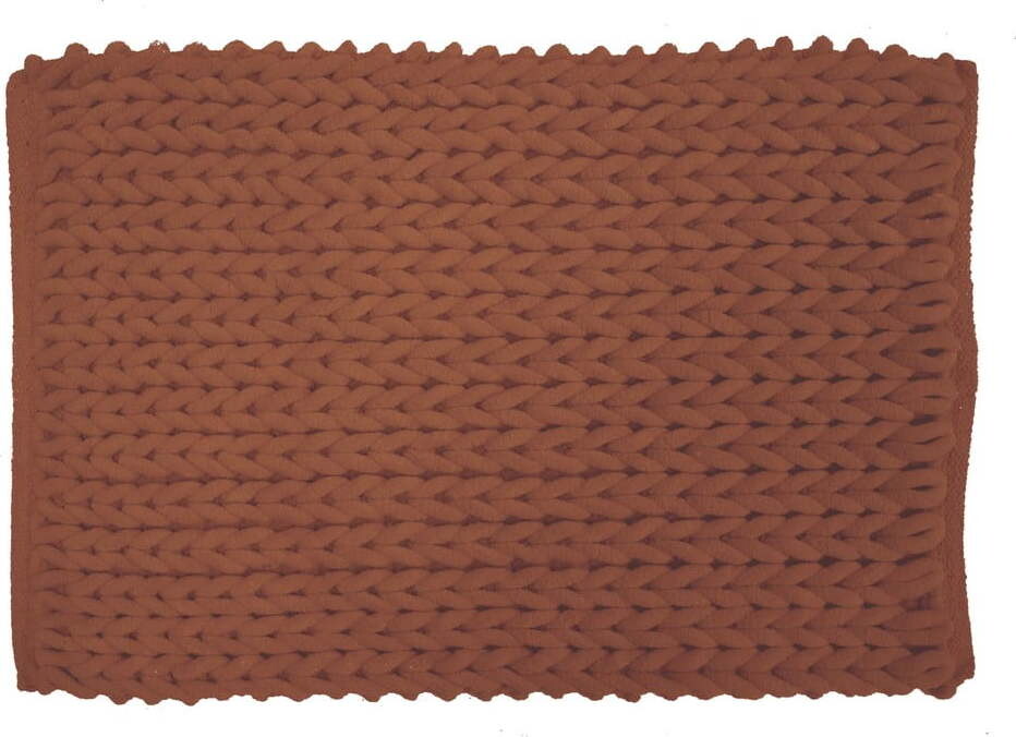 Koupelnová předložka v terakotové barvě 50x80 cm Ariel – douceur d'intérieur