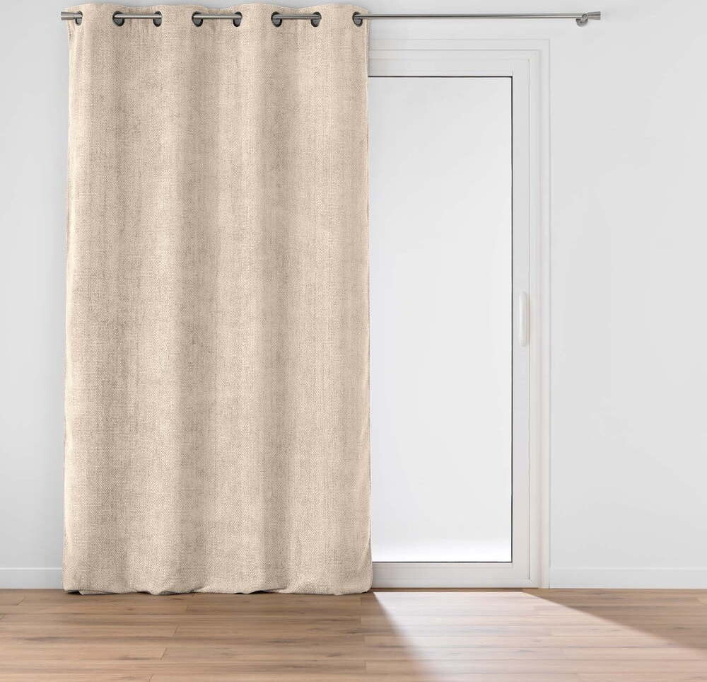 Béžový závěs z žinylky 140x260 cm Leo – douceur d'intérieur
