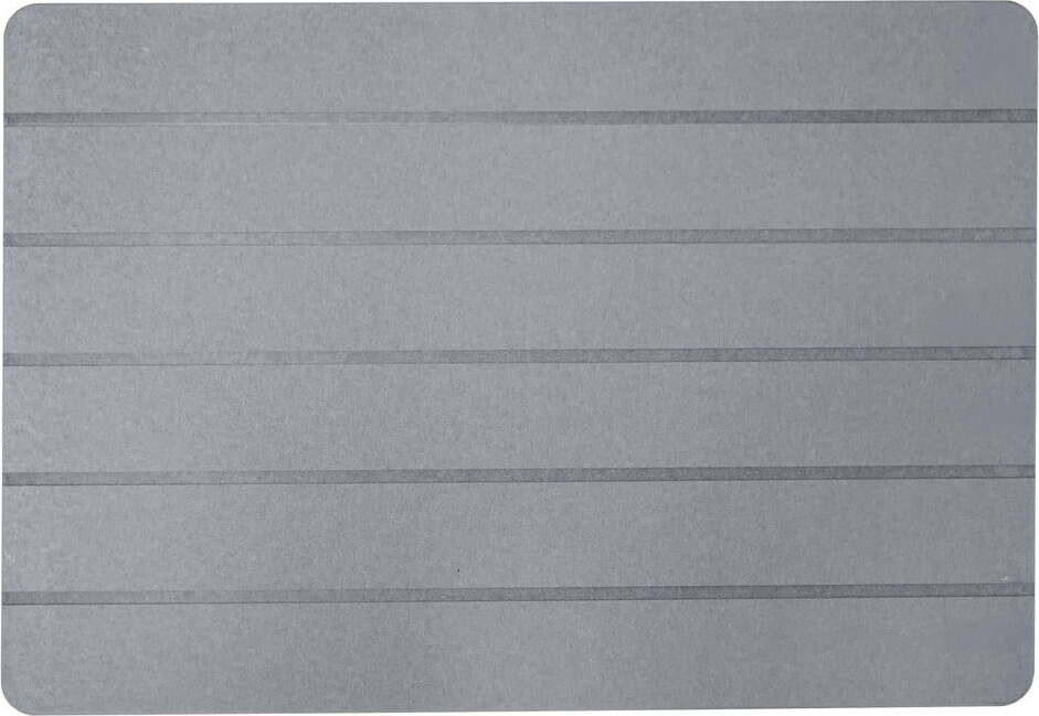 Šedá koupelnová předložka 50x70 cm Baline – douceur d'intérieur