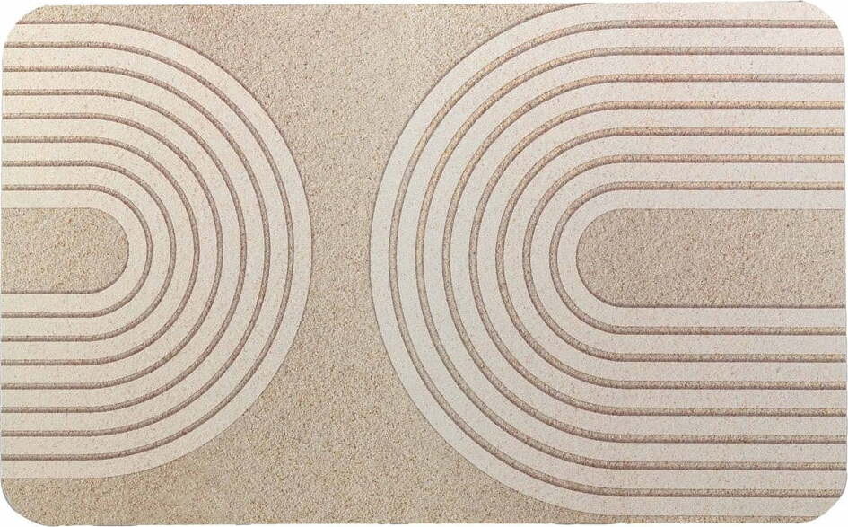 Světle hnědá koupelnová předložka 50x80 cm Adriel – douceur d'intérieur