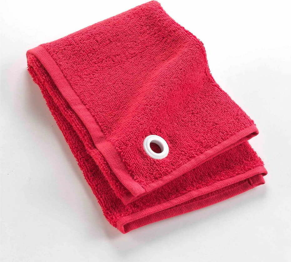 Červený froté bavlněný ručník 50x50 cm Cuistot – douceur d'intérieur