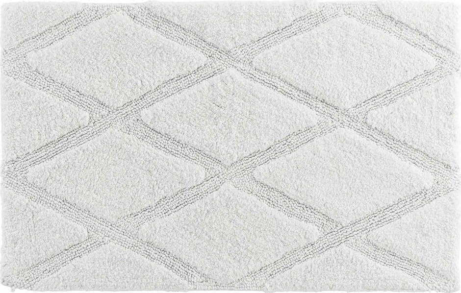 Bílá koupelnová předložka 50x80 cm Thais – douceur d'intérieur