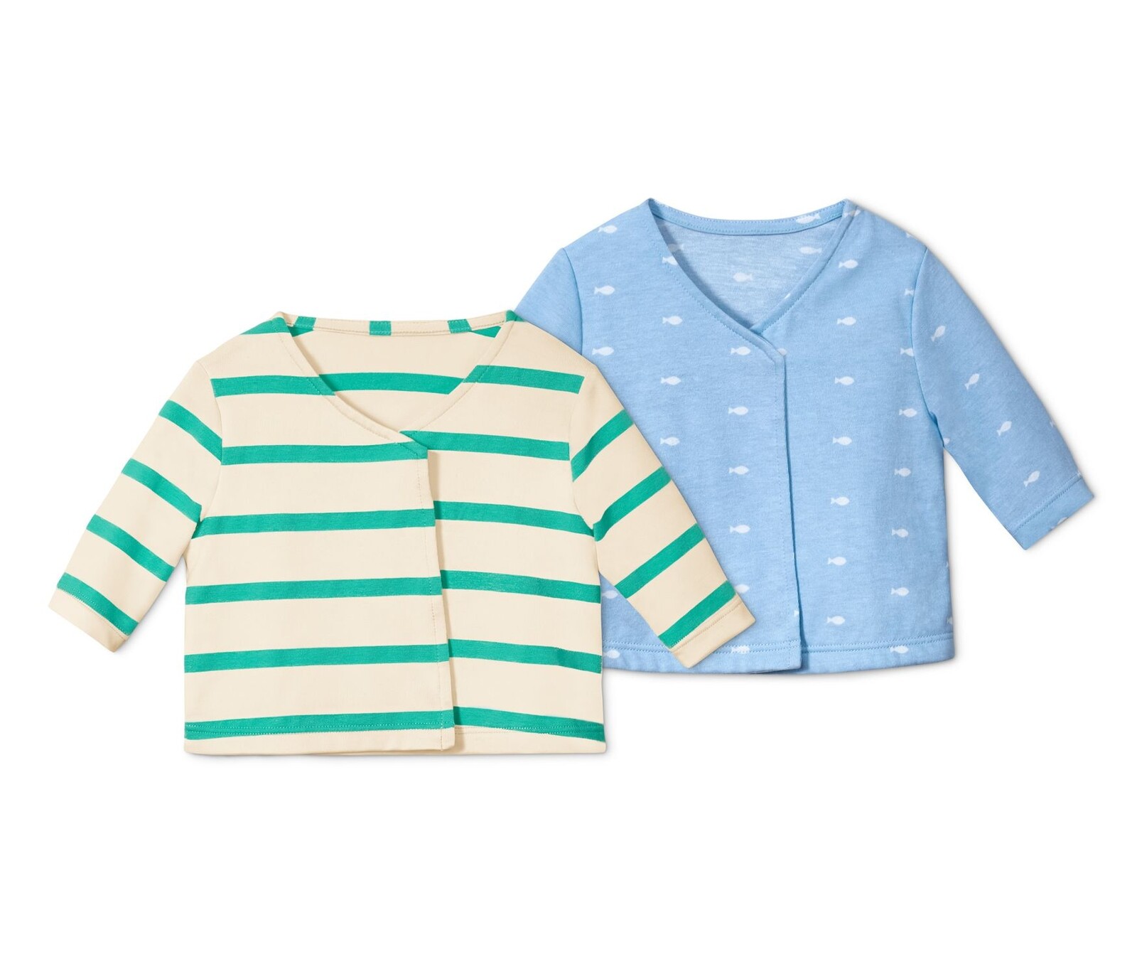 Tchibo - Bavlněné zavinovací kabátky - pro ženy - vel. 98/104 - barva: bílá