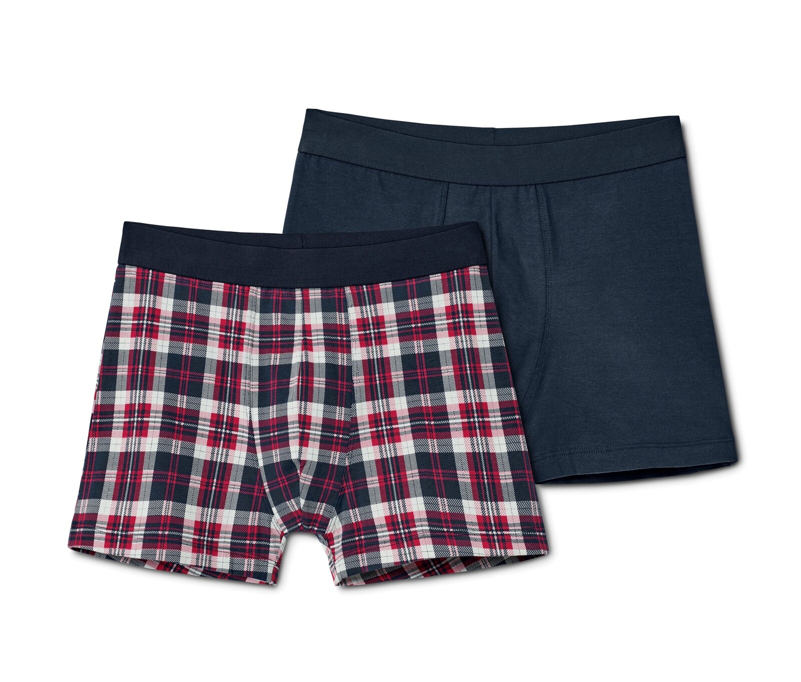 Tchibo - Boxerky - pro muže - vel. XL/7 - barva: modrá/kostkovaný