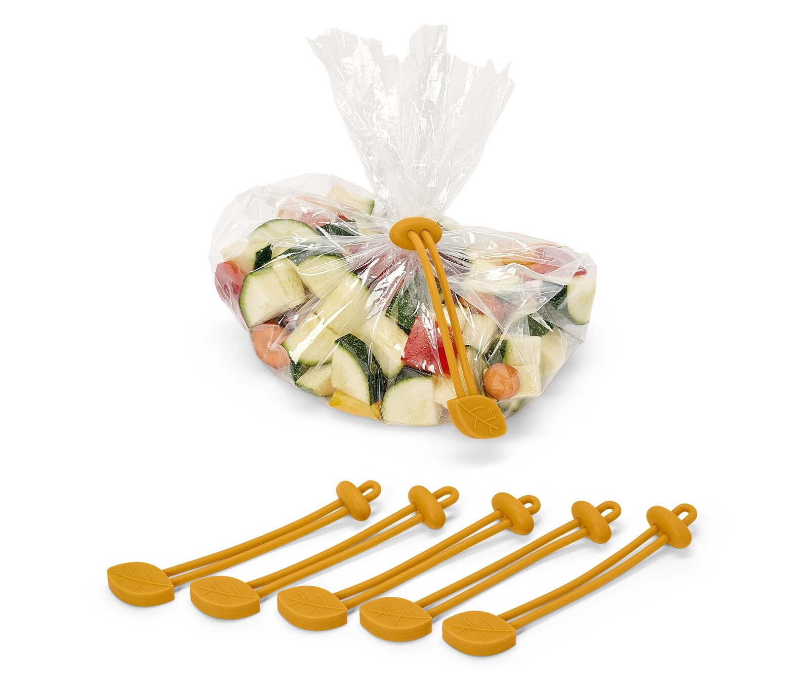 Tchibo - Silikonové uzavírací pásky - barva: žlutá