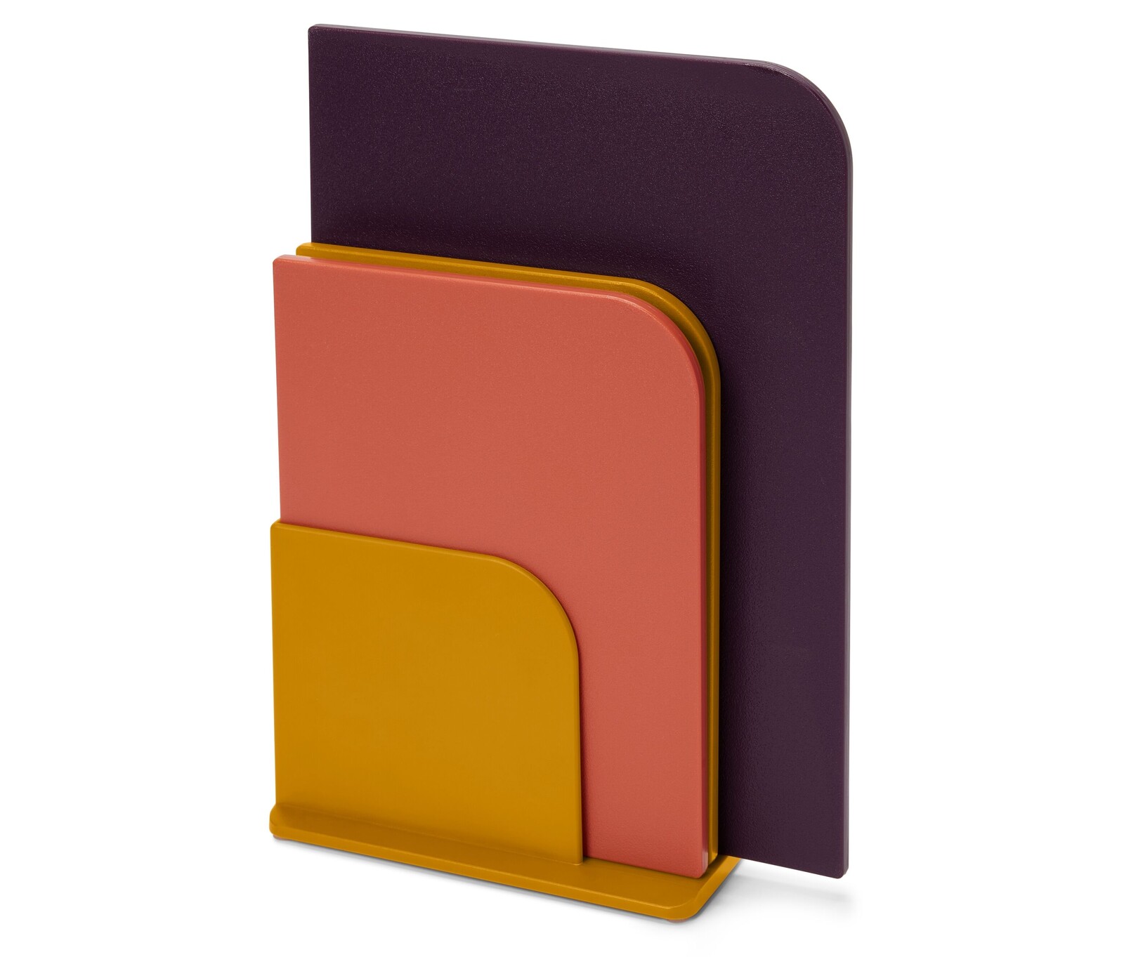 Tchibo - Krájecí prkénka se stojanem - barva: fialová