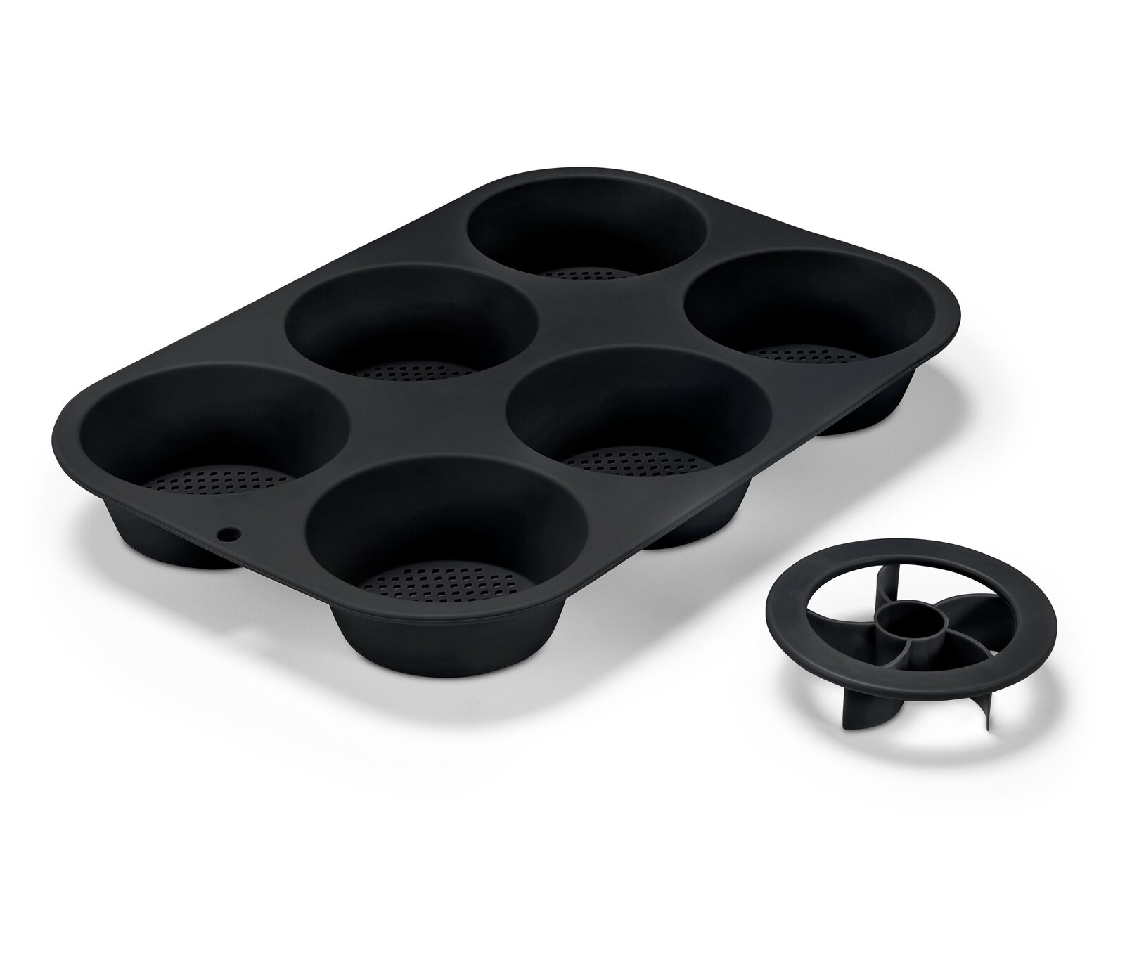 Tchibo - Forma na pečení housek - barva: černá