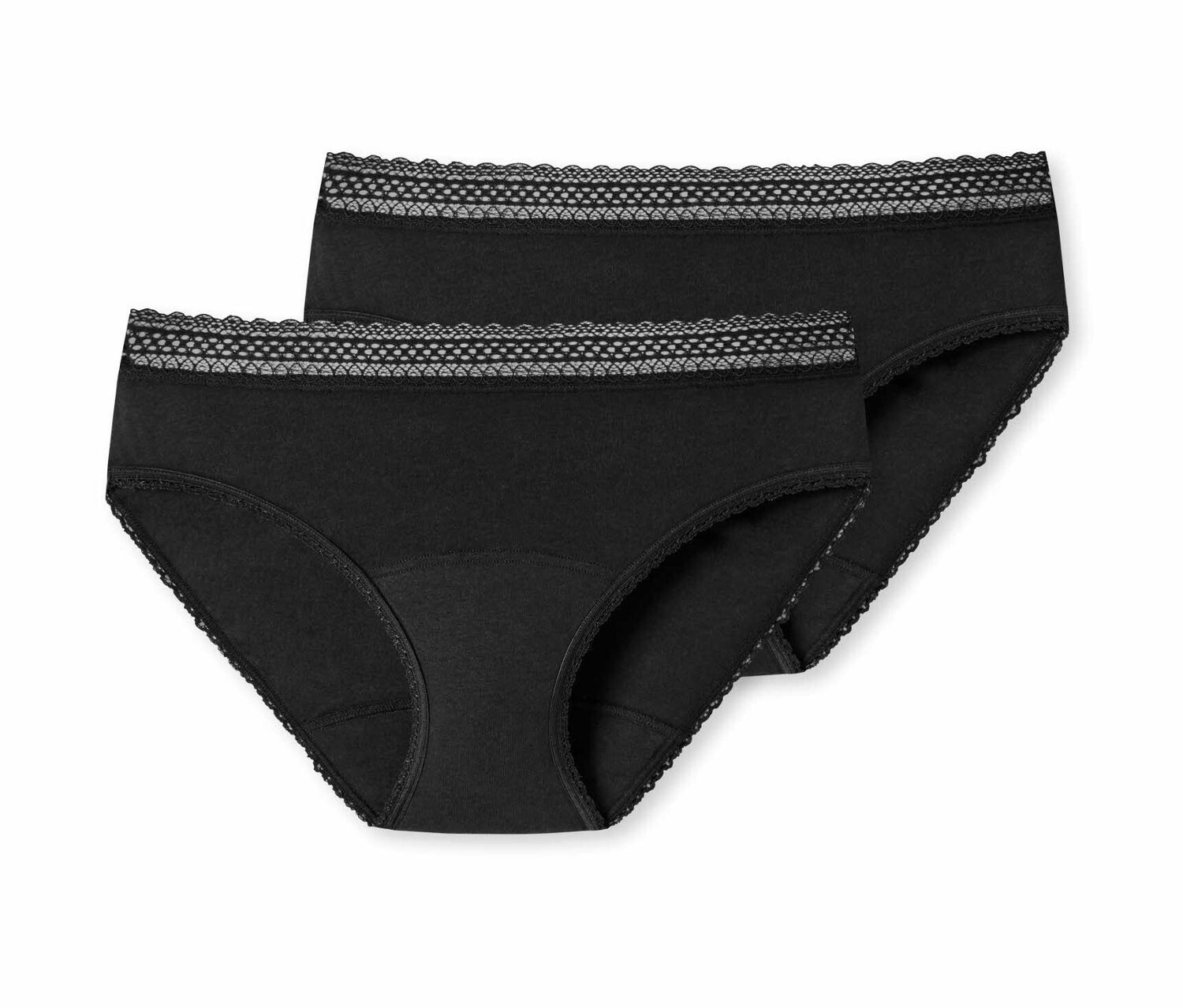 Menstruační kalhotky Schiesser - pro ženy - vel. 38/40 - barva: černá