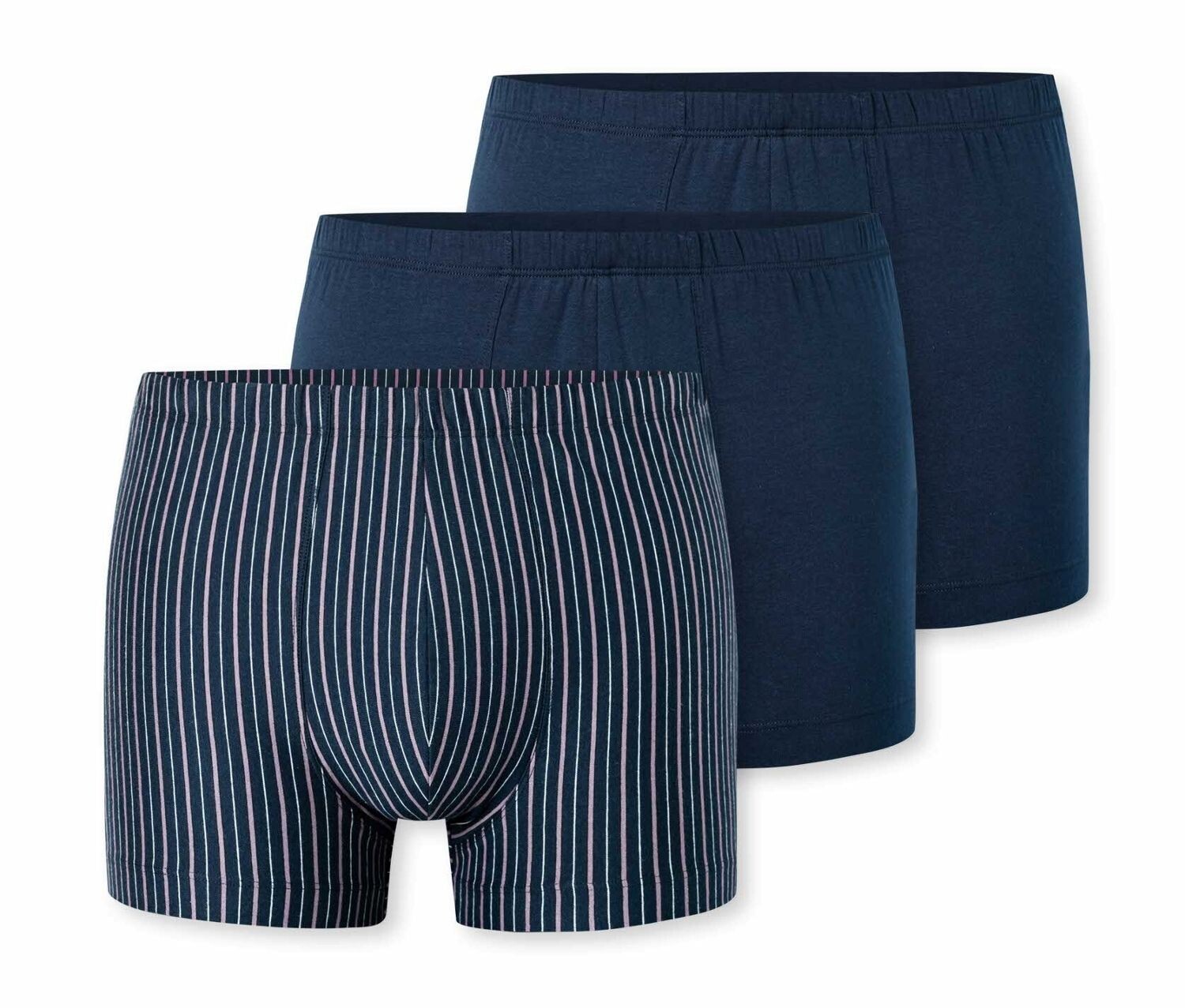 Slipy s nohavičkou Schiesser - pro muže - vel. XL/7 - barva: modrá/s proužky