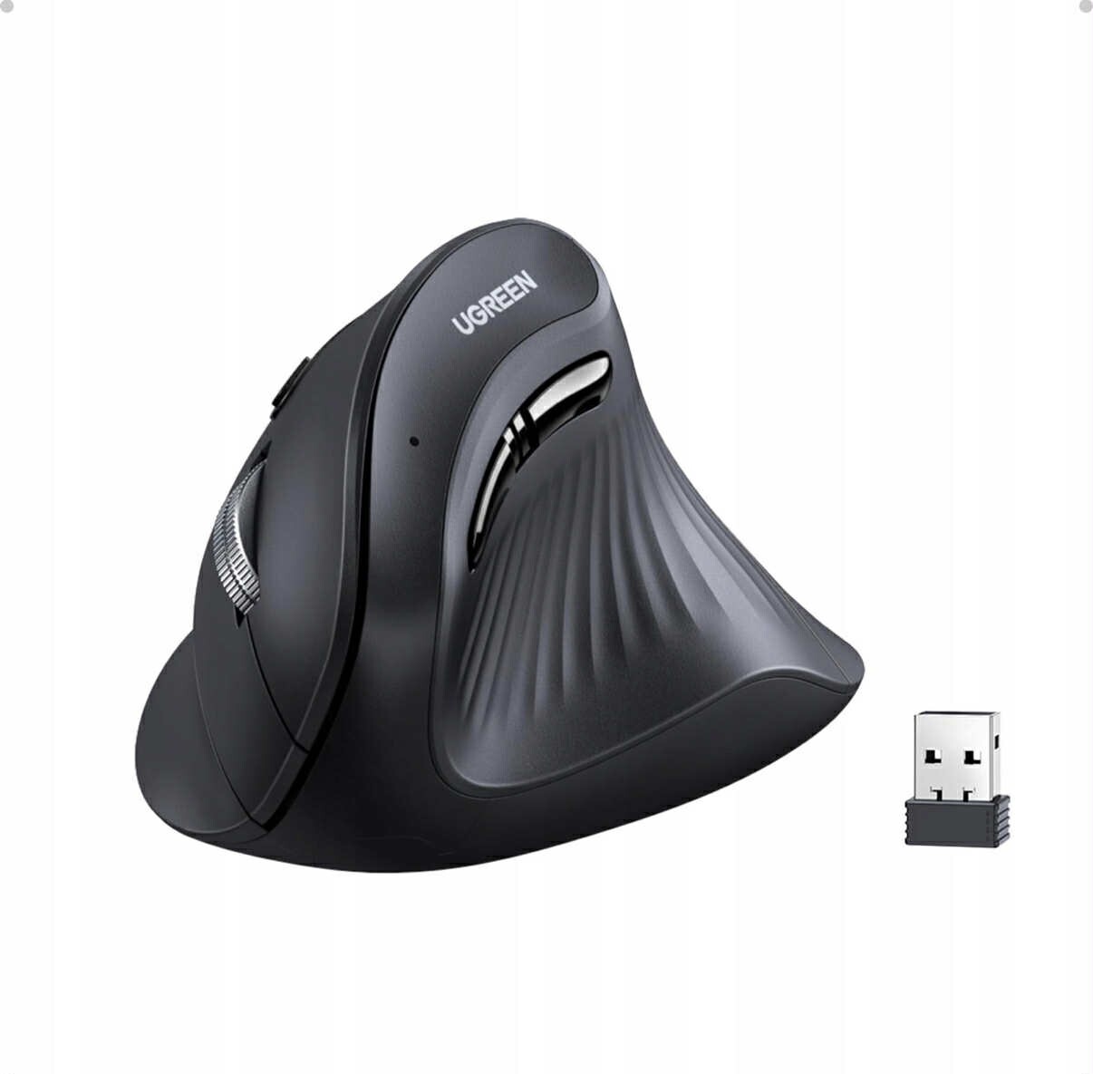 Ugreen M571 Myš Vertikální ergonomická 2.4GHz 4000DPI Tichá Usb
