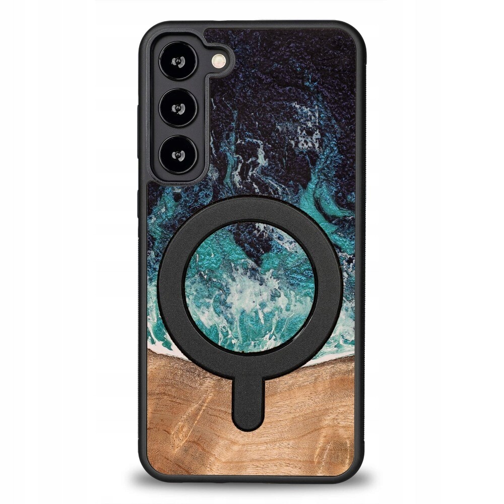 Pouzdro Bewood Unikátní pro Samsung Galaxy S23 Plus Dream Island s MagSafe