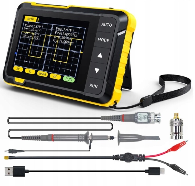Osciloskop Fnirsi DSO-152 s přenosným měřícím zařízením