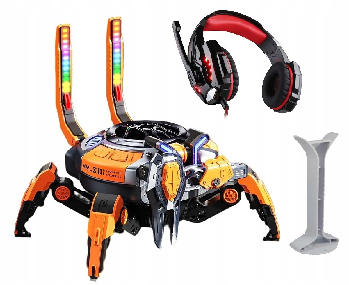 Bezdrátový Bluetooth Reproduktor Mechcrab MY301 Tws 10W Led diody +dárek