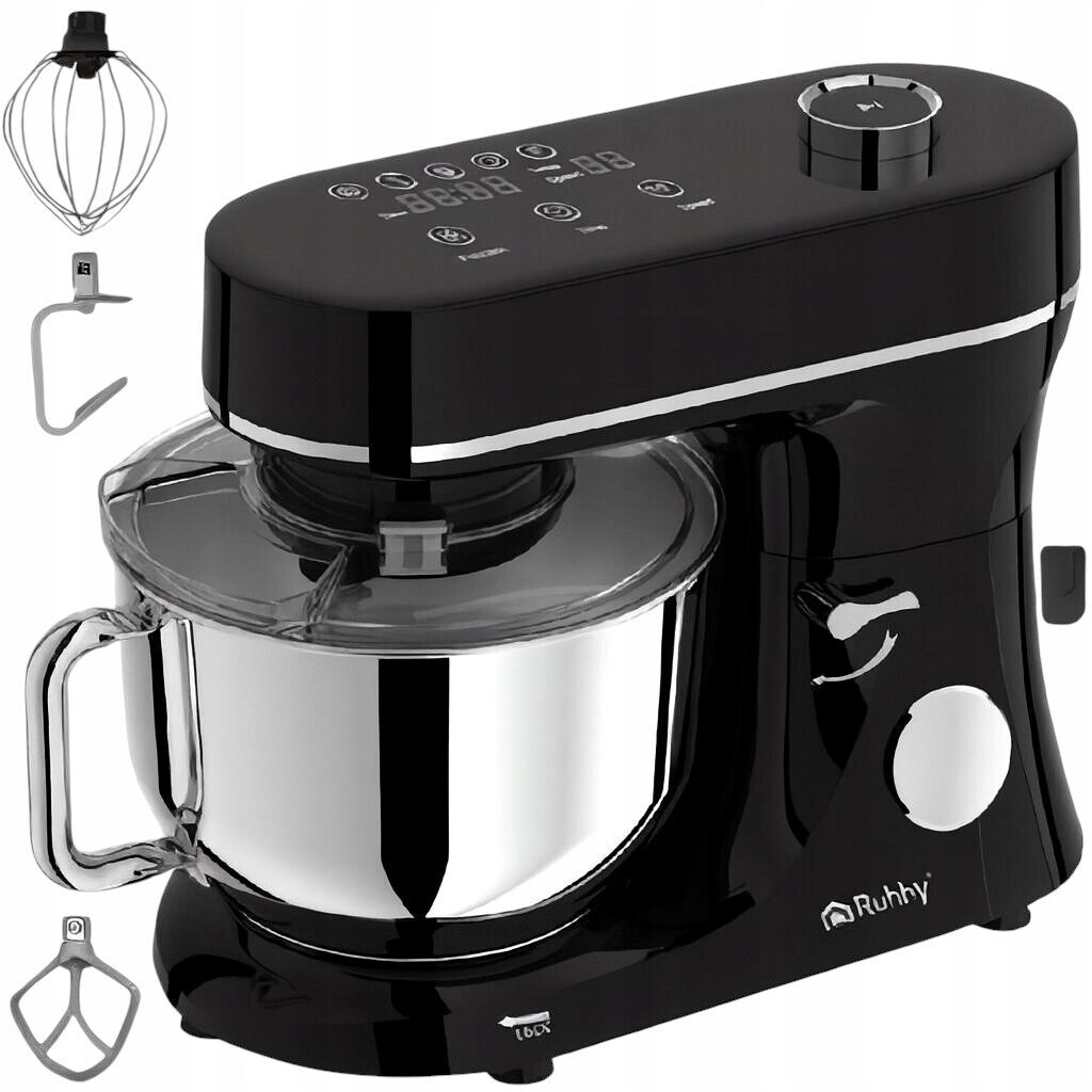 Ruhhy 25726 Kuchyňský robot 6,2 L, 2000 W, s funkcí ohřevu, černý