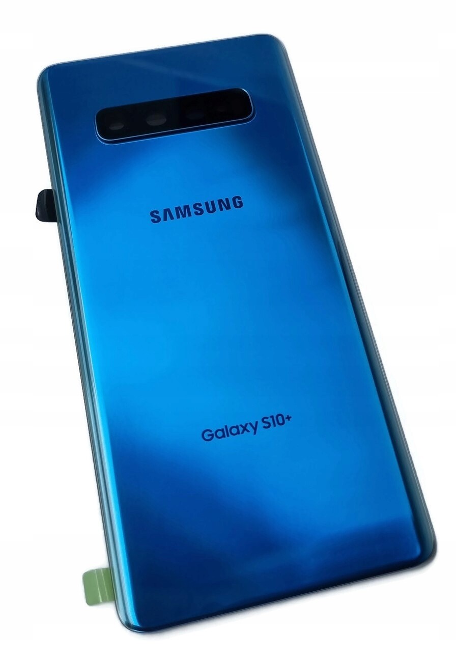 Org Klapka Originální zadní zadní kryt pro Samsung Galaxy S10+ Plus G975 modrá