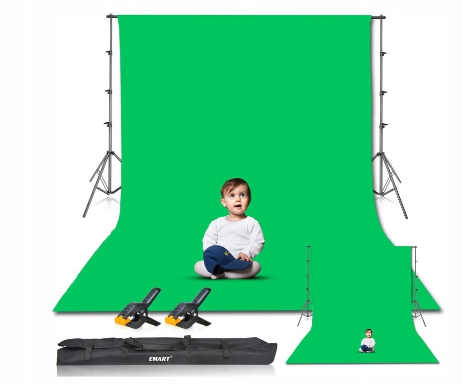 Sada fotografického pozadí Emart – pozadí nastavitelný hliníkový stojan