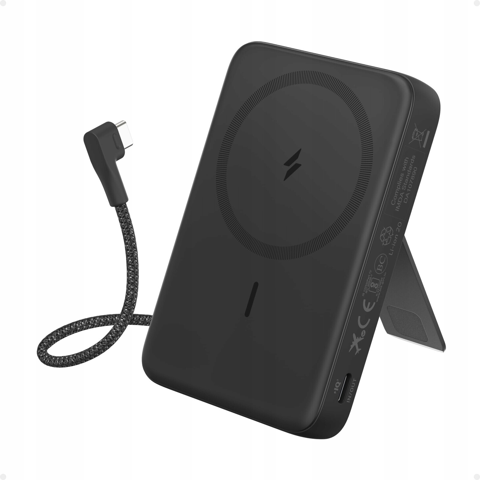 Anker Zolo Magnetic Power Bank 10,000 mAh Bezdrátový Usb-c Fast Charging