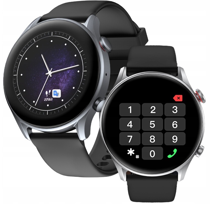 Chytré Hodinky Riversong Motive 6C Pro černé hovory ocel pulzoměr spánek kroky