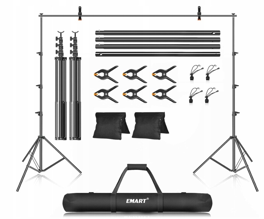 Emart – Profesionální stojan na fotografické pozadí – nastavitelný