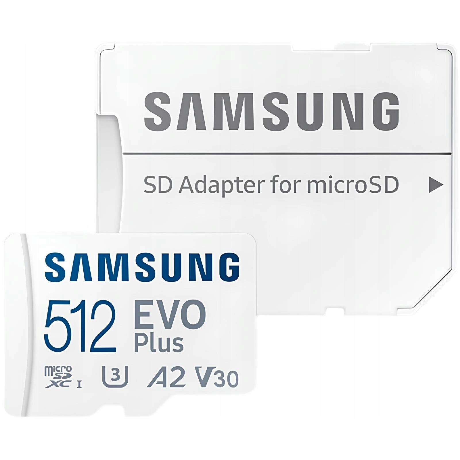 Paměťová karta Samsung 512 Gb microSDXC, Uhs-i U3 A2 Evo Plus s adaptérem