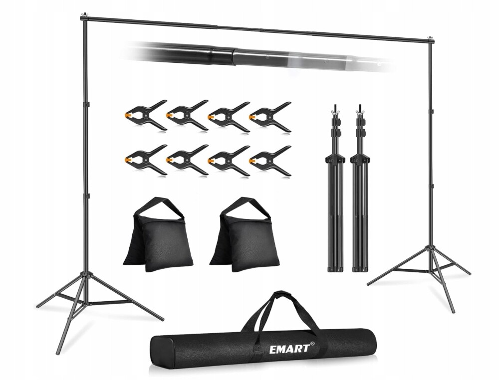 Emart Stativ na pozadí – Sada pro akce, svatby a focení