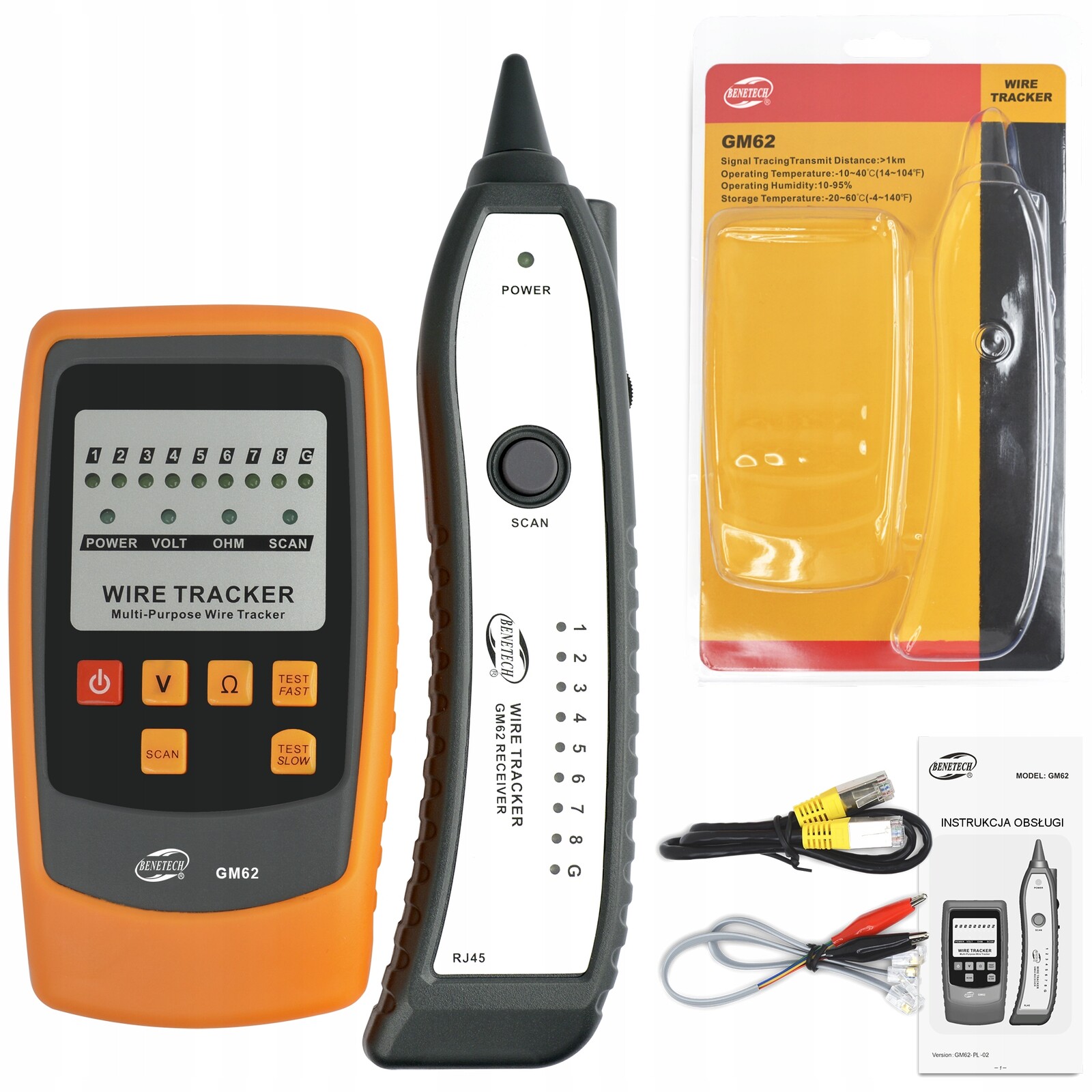 Vyhledávač Párů Kabelů Lokátor Tester Sítě Síťových Kabelů Lan RJ45