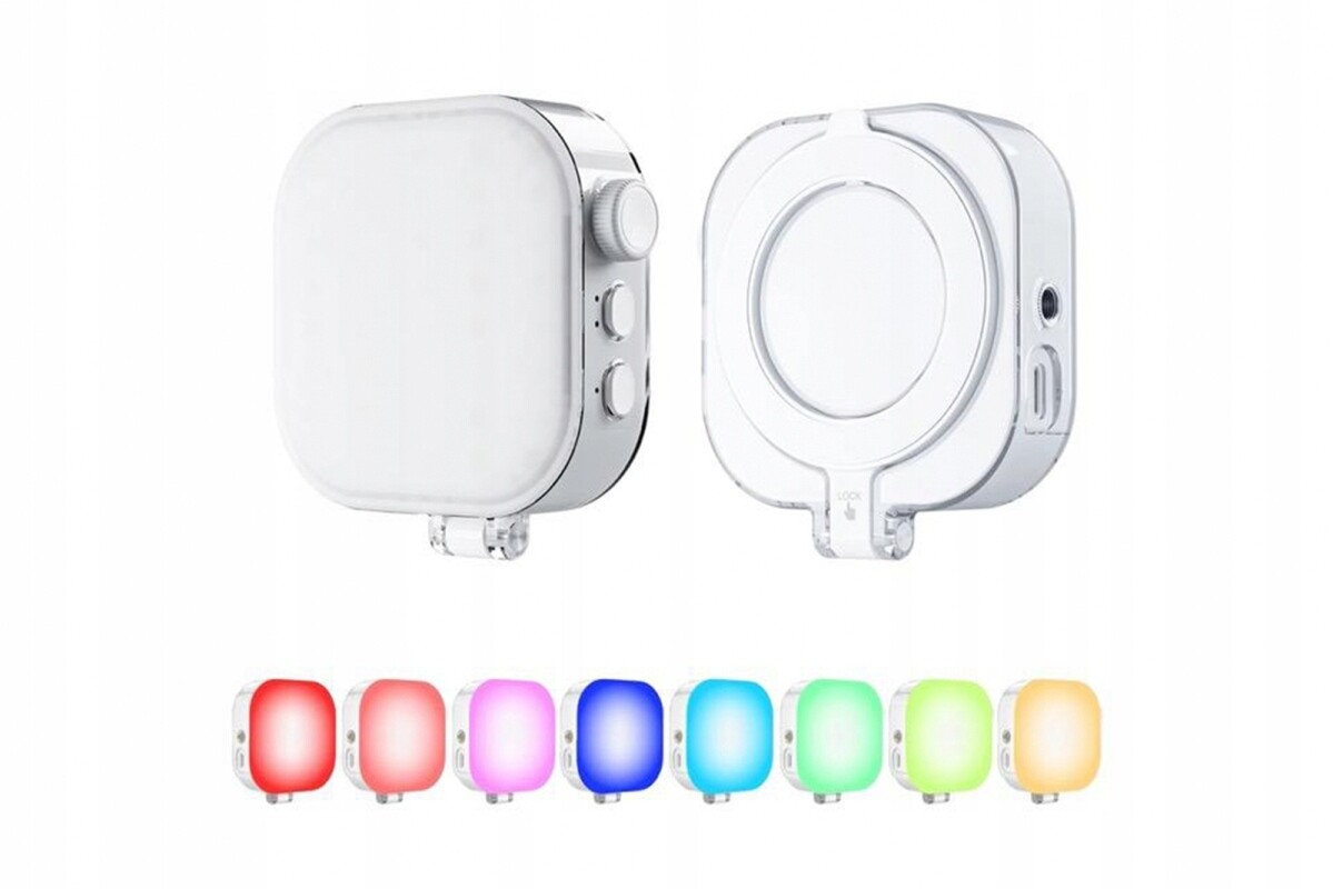 Telesin Magnetická svítilna mini (s baterií) s držákem