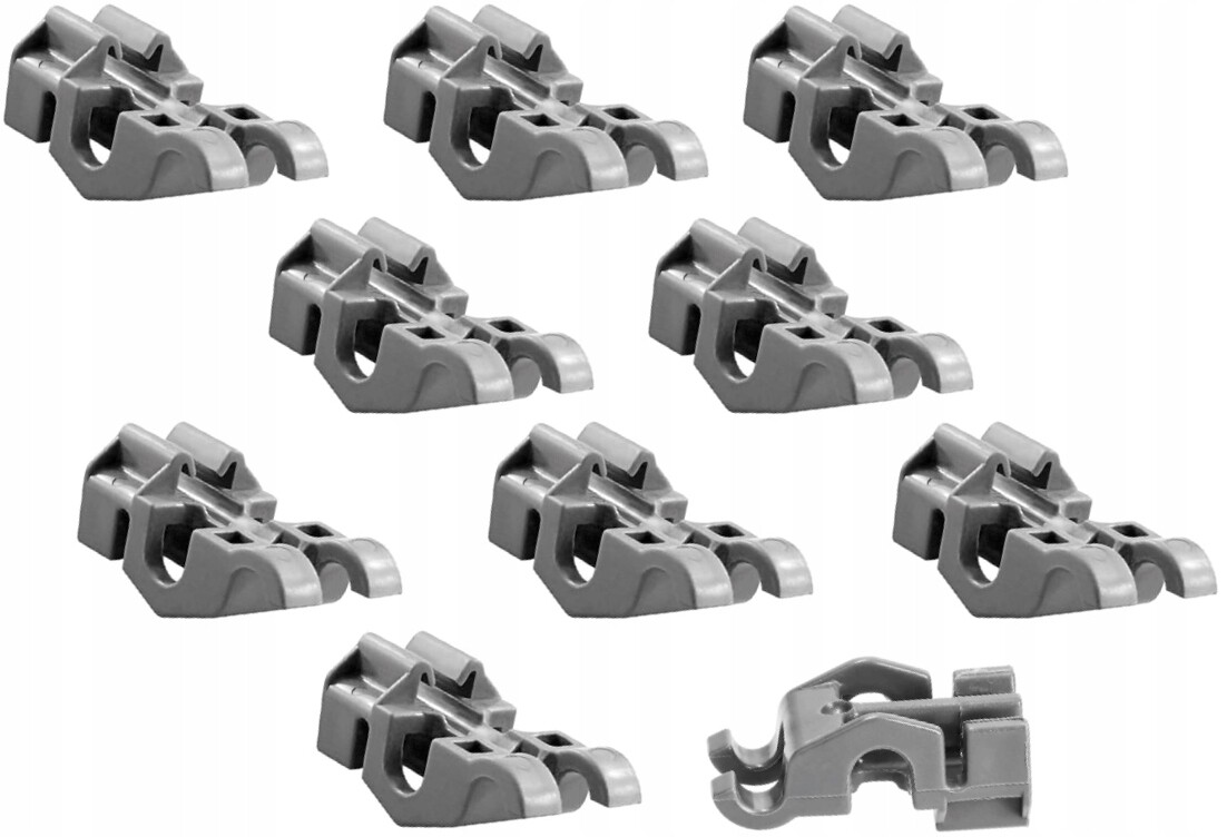 Příchytka hřebenového koše myčky Whirlpool 481010600198 10 Ks.