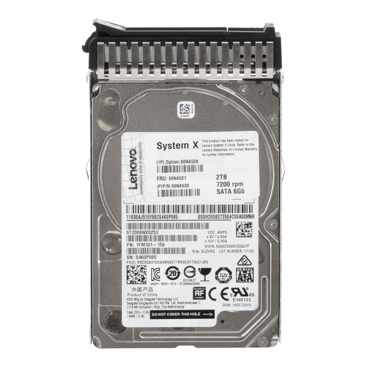 Lenovo 00NA527 00NA530 2TB 7.2K 128MB Sata III 2.5'' ST2000NX0253