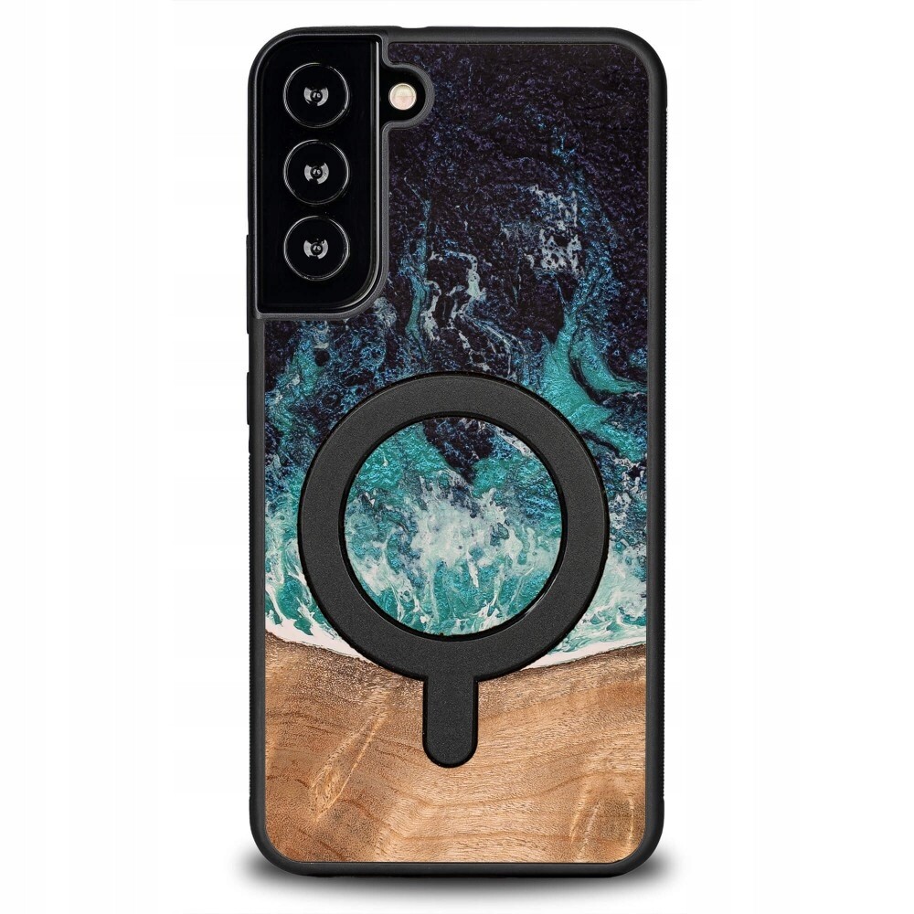 Pouzdro Bewood Unikátní pro Samsung Galaxy S22 Plus Dream Island s MagSafe