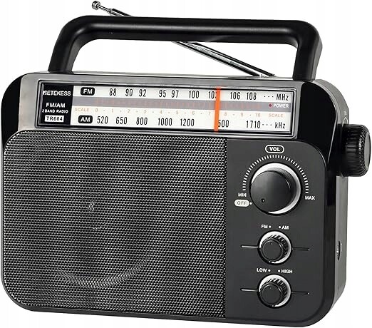 Síťové a bateriové rádio Am, Fm, Sw Retekess TR604