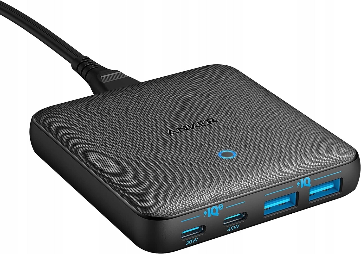 Anker Powerport Atom III Slim Nabíječka 65W 4 Porty Usb-c Piq 3.0 GaN