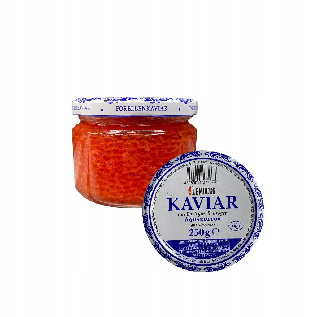 Kaviár z lososa Pstruh „Lemberg“ 250 g