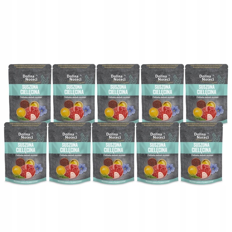 Dolina Noteci Sušené krmivo pro sterilizované kočky, telecí maso 10x 150 g