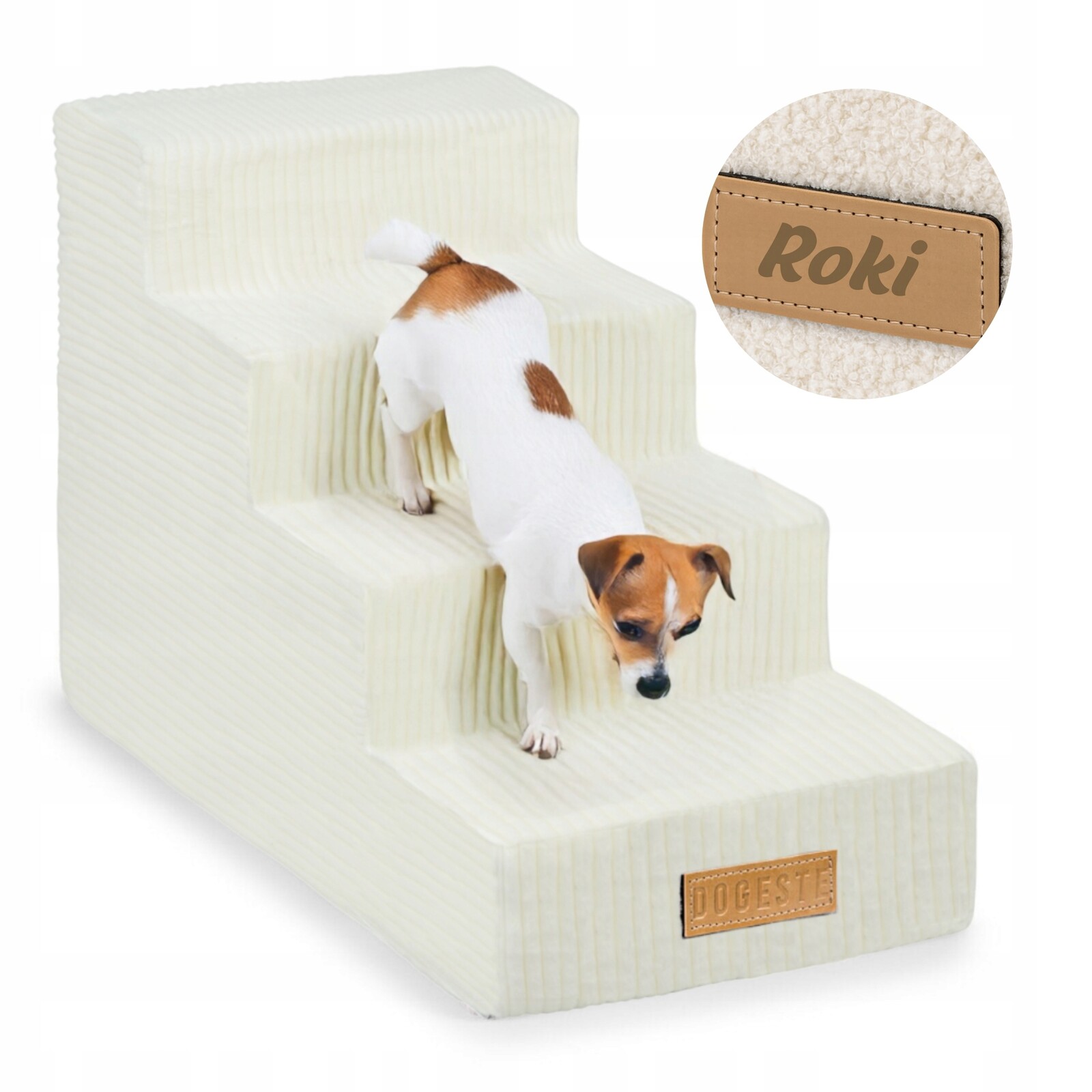 Schody pro psa kočku Schody 4 stupně rampa plošina 45 cm Gravírování jméno Bonus