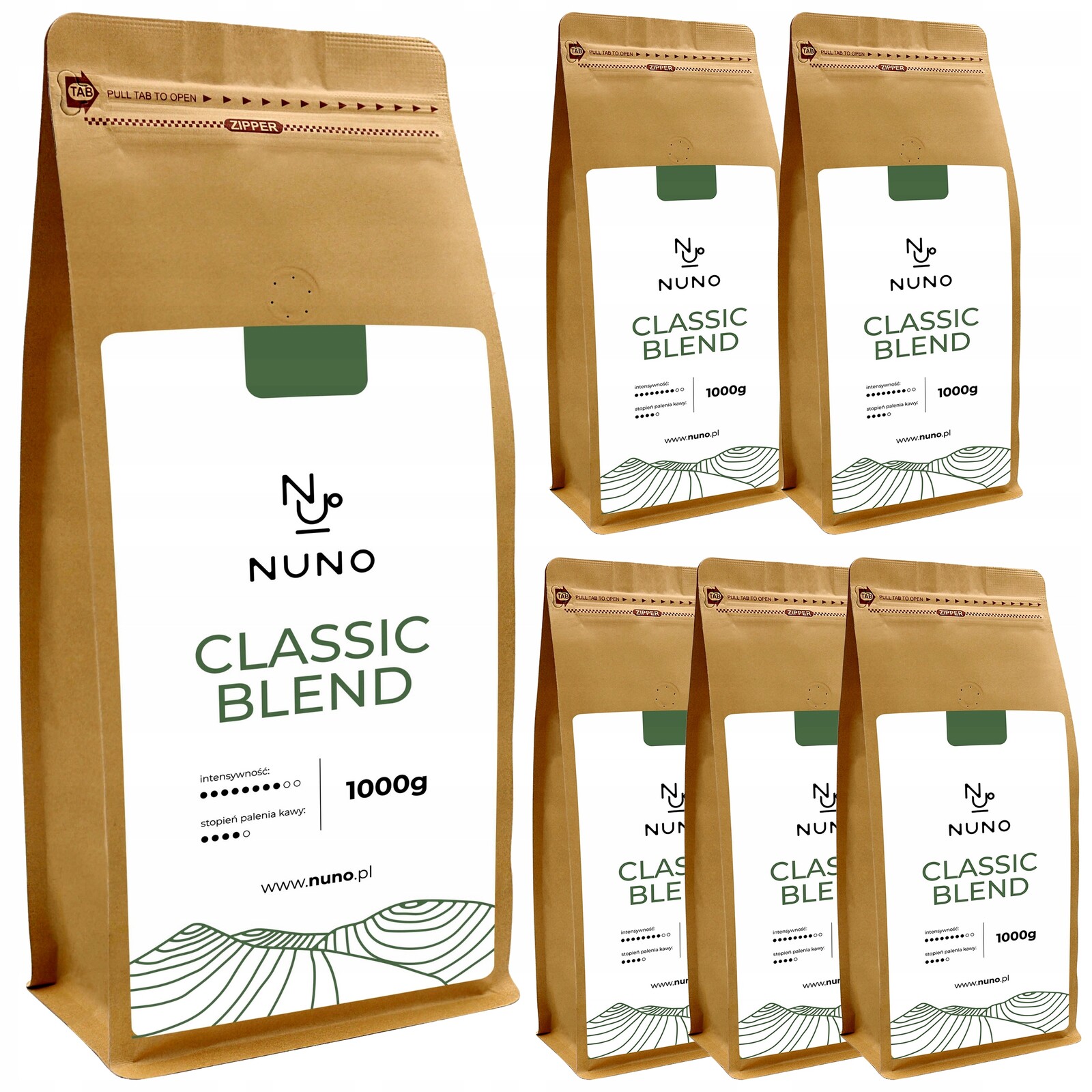 Káva zrnková Nuno Classic Blend 6 kg čerstvě pražená