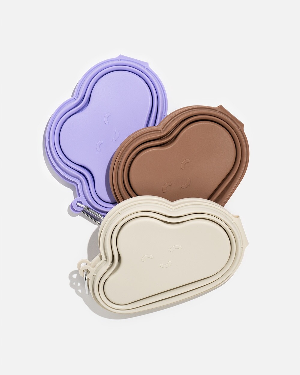 Dvojitá skládací miska pro psa Cloudy Béžová