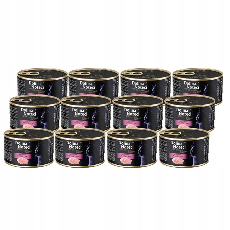 Krmivo pro kočky po sterilizaci, krůtí maso Dolina Noteci Premium 12 x 185g