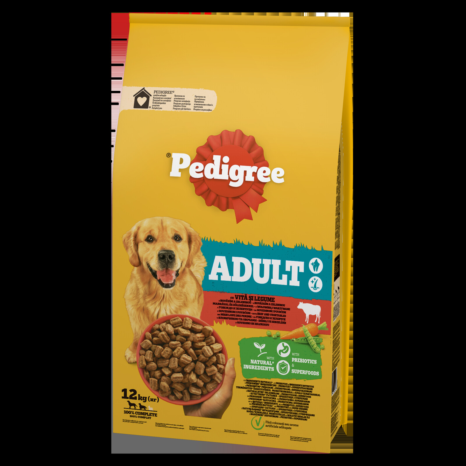 Pedigree Suché Krmivo S Hovězím Masem A Zeleninou Pro Psy Adult 12 Kg