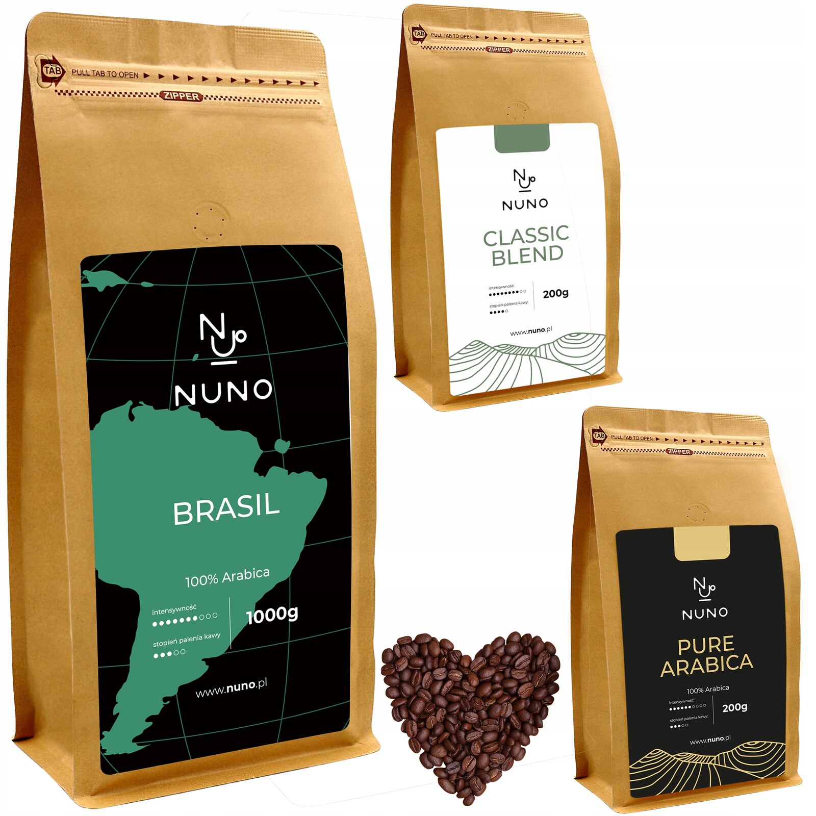 Káva Brazílie Arabika 100% zrnková, Čerstvě Pražená