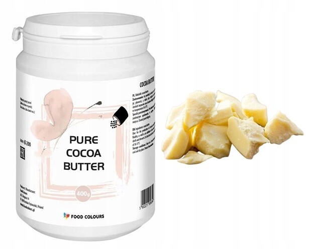 Kakaové Máslo Pro Výrobu Čokolády Pevné Čisté Pure Cocoa Butter 400 g