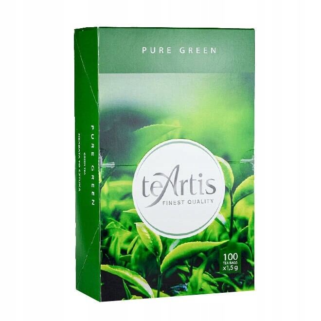 Čaj Teartis pure green 100 x 1,5 g