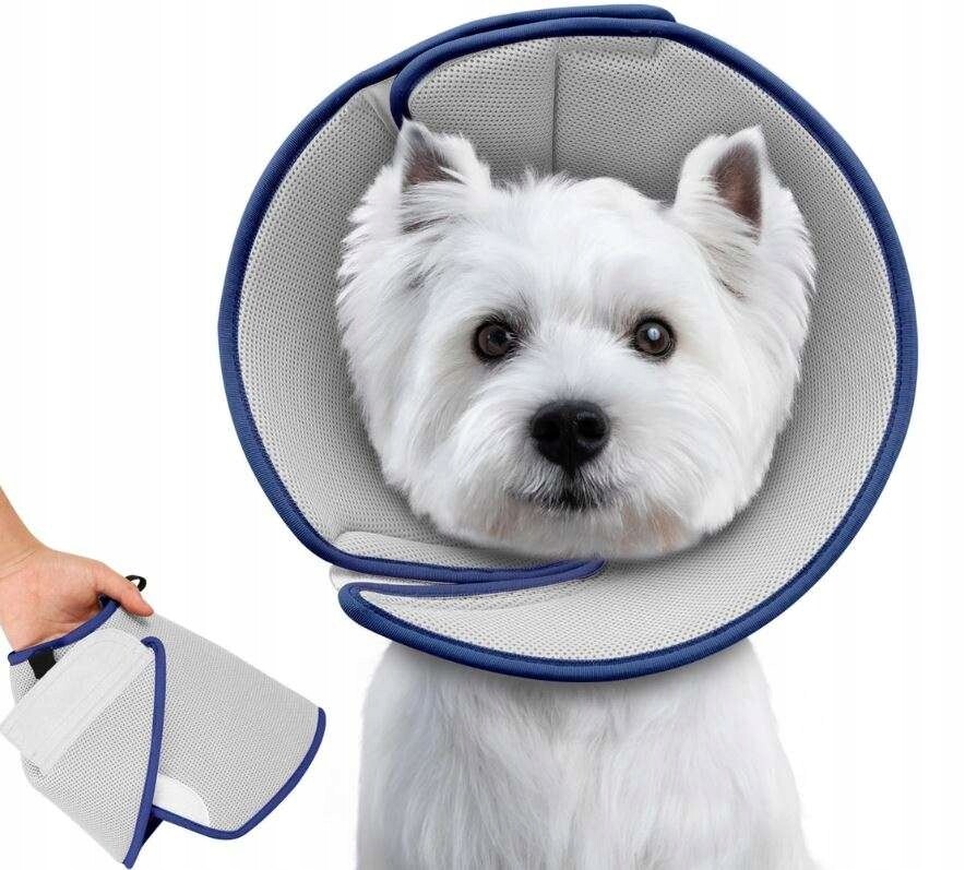 Ochranný pooperační obojek pro psa Obojek XL 29,2-33 cm Šedý Světlý