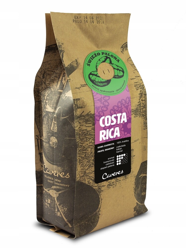 Káva zrnková Caveres Costa Rica 1 kg 1000 g
